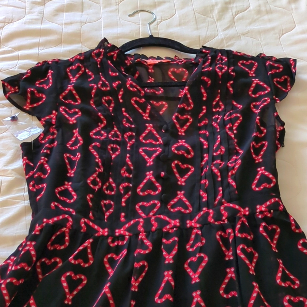 ModCloth Candy Cane Dress w/ slip